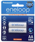 Panasonic Eneloop AA 2000mAh Rechargeable Battery 2 Pack